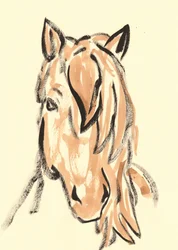 Tête de cheval dynamique