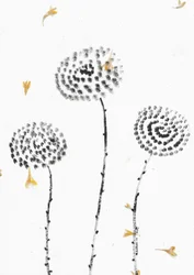 Floraison de pétales tombants