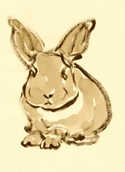 Doux croquis de lapin