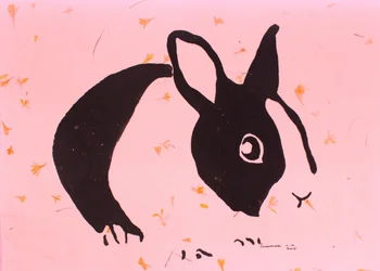 Fantaisie de lapin rose