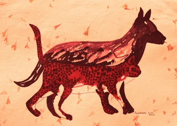 Animaux rouges primitifs