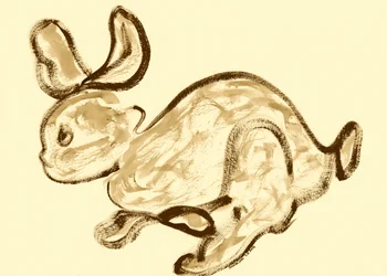Lapin sépia courant
