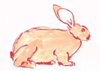 Lapin orange chaleureux