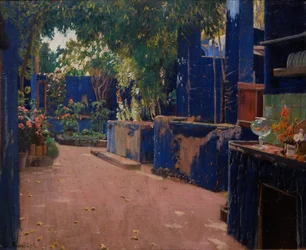 Cour bleue. Arenys de Munt