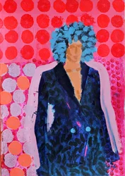 Elle #105, 2021 (acrylique sur papier)