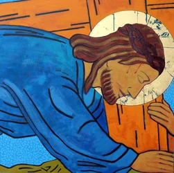 Jésus tombe sous la croix