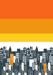 Coucher de soleil sur la ville, 2020 (numérique)