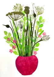 Vase rouge 2