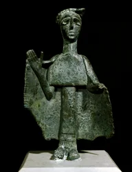 Culture nuragique (nuraghes), Sardaigne : statuette en bronze d