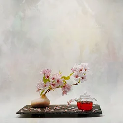 Élégant thé aux fleurs