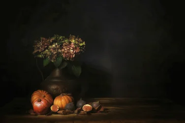 Nature morte automnale rustique