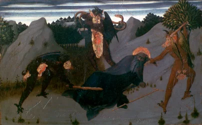 Saint Antoine battu par les démons, 1423-1426