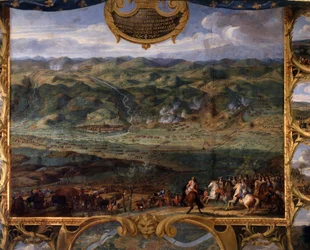 Les actions du Prince Louis II de Bourbon Condé, connu sous le nom de Grand Condé : Bataille de Fribourg (1644) - Peinture par Sauveur Le Conte