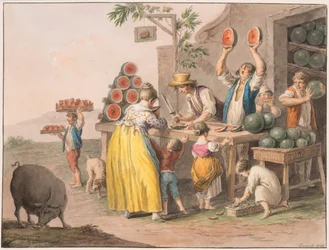 Boutique de pastèques napolitaine