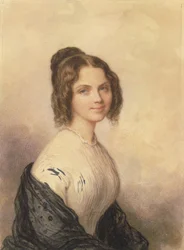 Anne Charlotte Lynch, plus tard Mme Vincenzo Botta, ca. 1847.