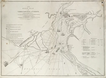 Plan exact de la barre et du port de Charles Town, d