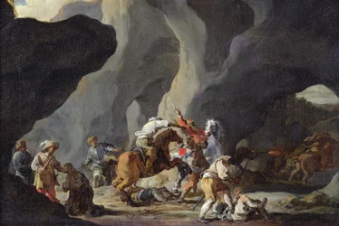 Attaque des voyageurs, c.1634-37