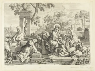 La Sainte Famille au lavoir
