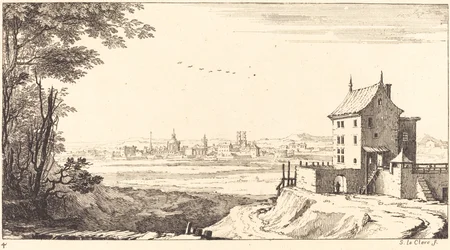 Paysage avec Ville au Loin