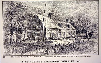 Ferme du New Jersey construite en 1676, d