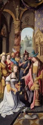 Le roi Salomon recevant la reine de Saba