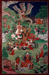 Épisode de la vie de Bouddha : la coupe de cheveux