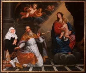 Saint Augustin en adoration de la Sainte Marie. 1692