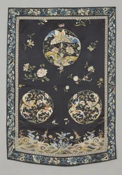 Tenture, c.1750-1800 (Soie avec broderie (point de satin), teintures naturelles et synthétiques)