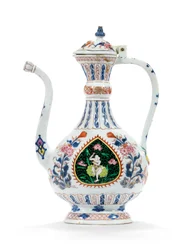 Aiguière Rose-Imari et couvercle pour le marché du Moyen-Orient, deuxième quart du 18e siècle