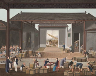 Production de thé, c. 1820