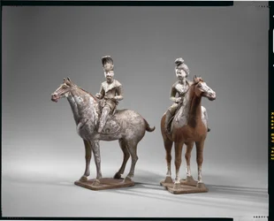Deux figures équestres, dynastie Tang