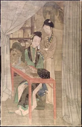 Femme à sa toilette