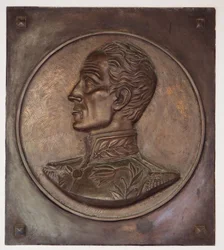 Simon Bolivar, bas-relief