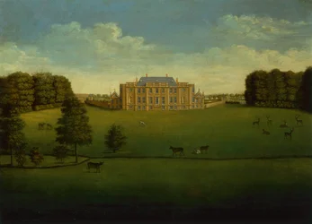 Une perspective de Gautby Hall, Lincolnshire depuis l