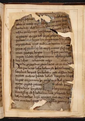 Une page de Beowulf des folios parfois appelés 