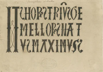 Église de Barton under Needwood - inscription