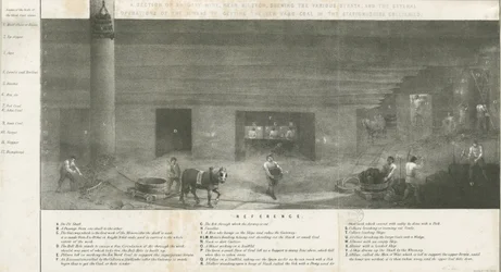 Bilston - une section de la mine de Bradley : lithographie, nd [?19e siècle] (impression)