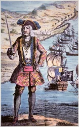 Capitaine Bartholomew Roberts, gravé par James Basire