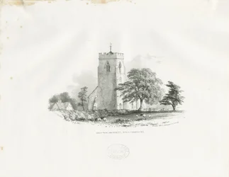Église de Drayton Bassett (lithographie)