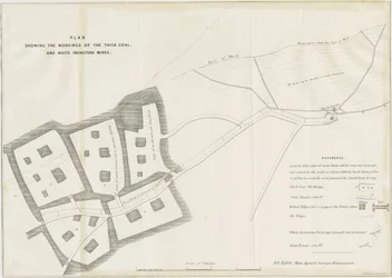 Dudley - Travaux miniers (lithographie)