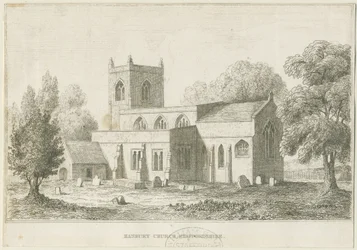 Église de Hanbury : eau-forte, nd [c 1800] (impression)