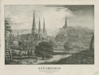 Lichfield - Vue nord-ouest