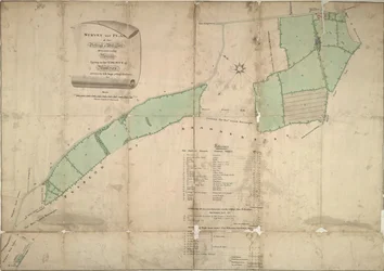 Carte de Willesden, Londres (lithographie)