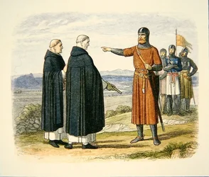 William Wallace rejetant les propositions de paix des frères dominicains, avant la bataille de Stirling Bridge