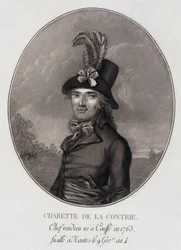 Portrait en médaillon de François Athanase (François-Athanase) Charette de la Contrie, chef vendéen