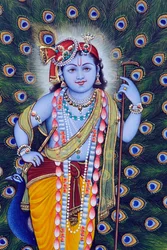 Peinture miniature de Bal Krishna