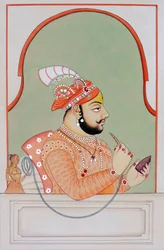 Peinture miniature de Maharana Jagat Singh Udaipur