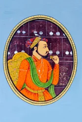 Peinture miniature de Shah Jahan Inde Asie