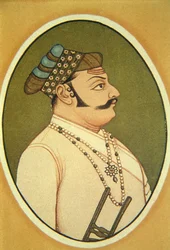Portrait du Maharaja Udai Singh, Udaipur, Rajasthan, Inde