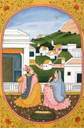 Image du calendrier annuel et peinture pour un mois hindou Paush, Inde